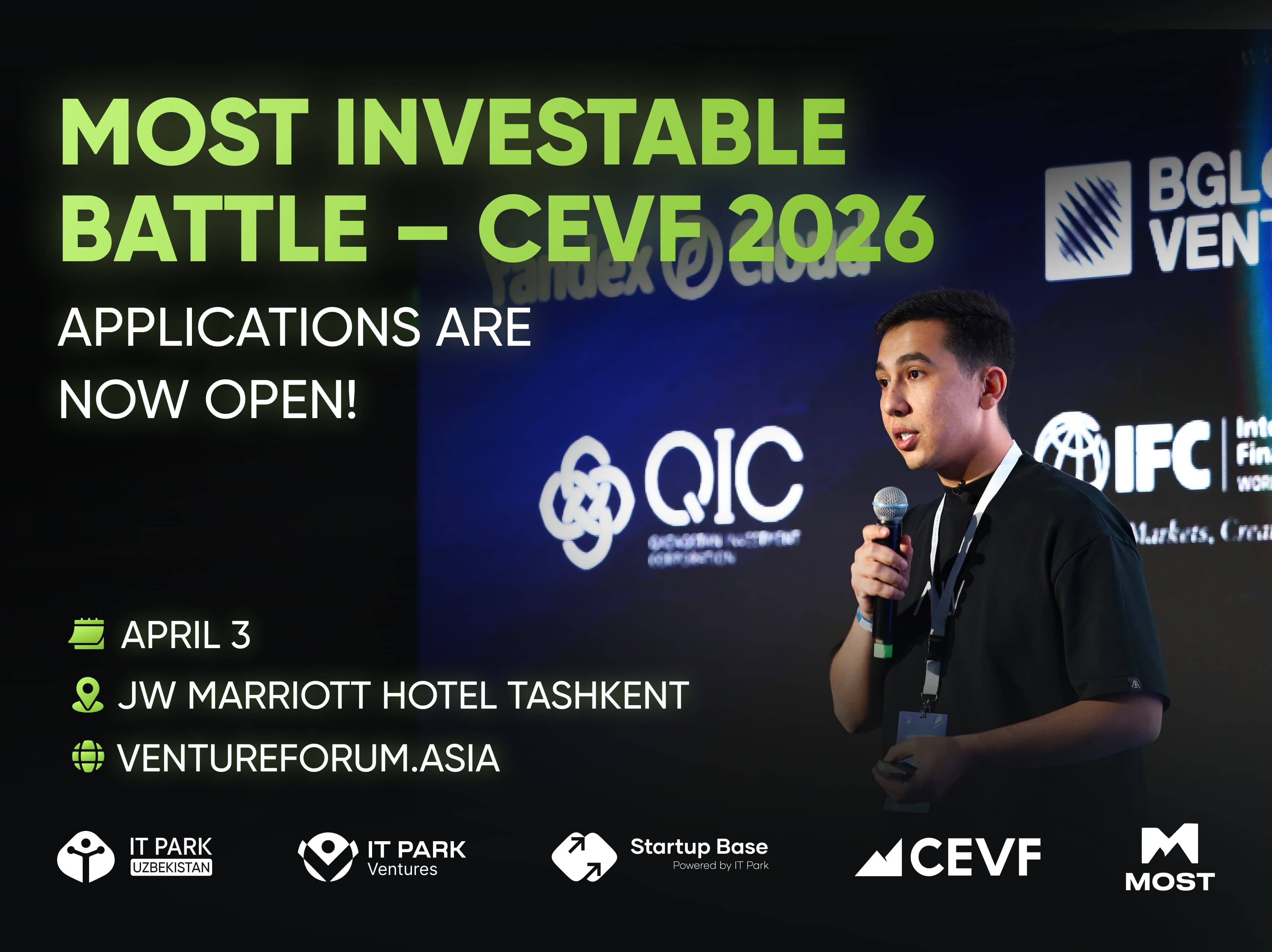 Tashkent’da CEVF 2026 doirasida MOST Investable Battle o‘tkaziladi