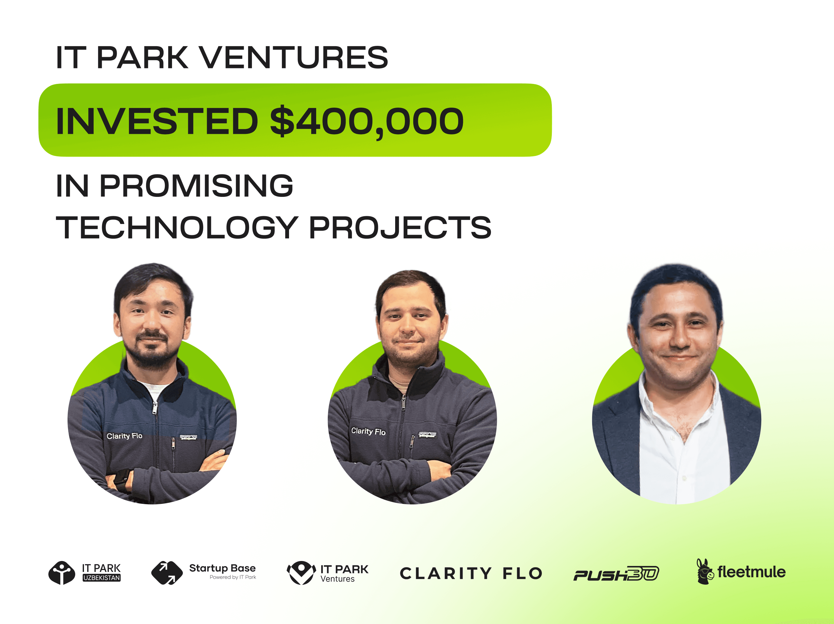 IT Park Ventures istiqbolli texnologik loyihalarga yangi investitsiyalarni e’lon qiladi