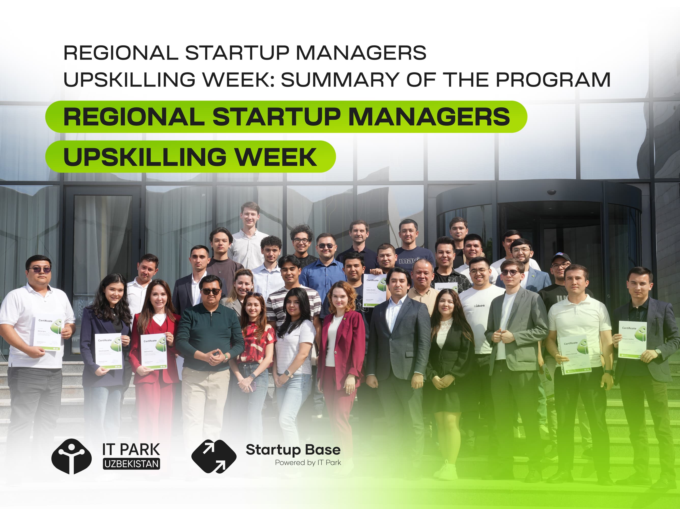 Mintaqaviy startap menejerlari malakasini oshirish haftaligi: u qanday o‘tdi