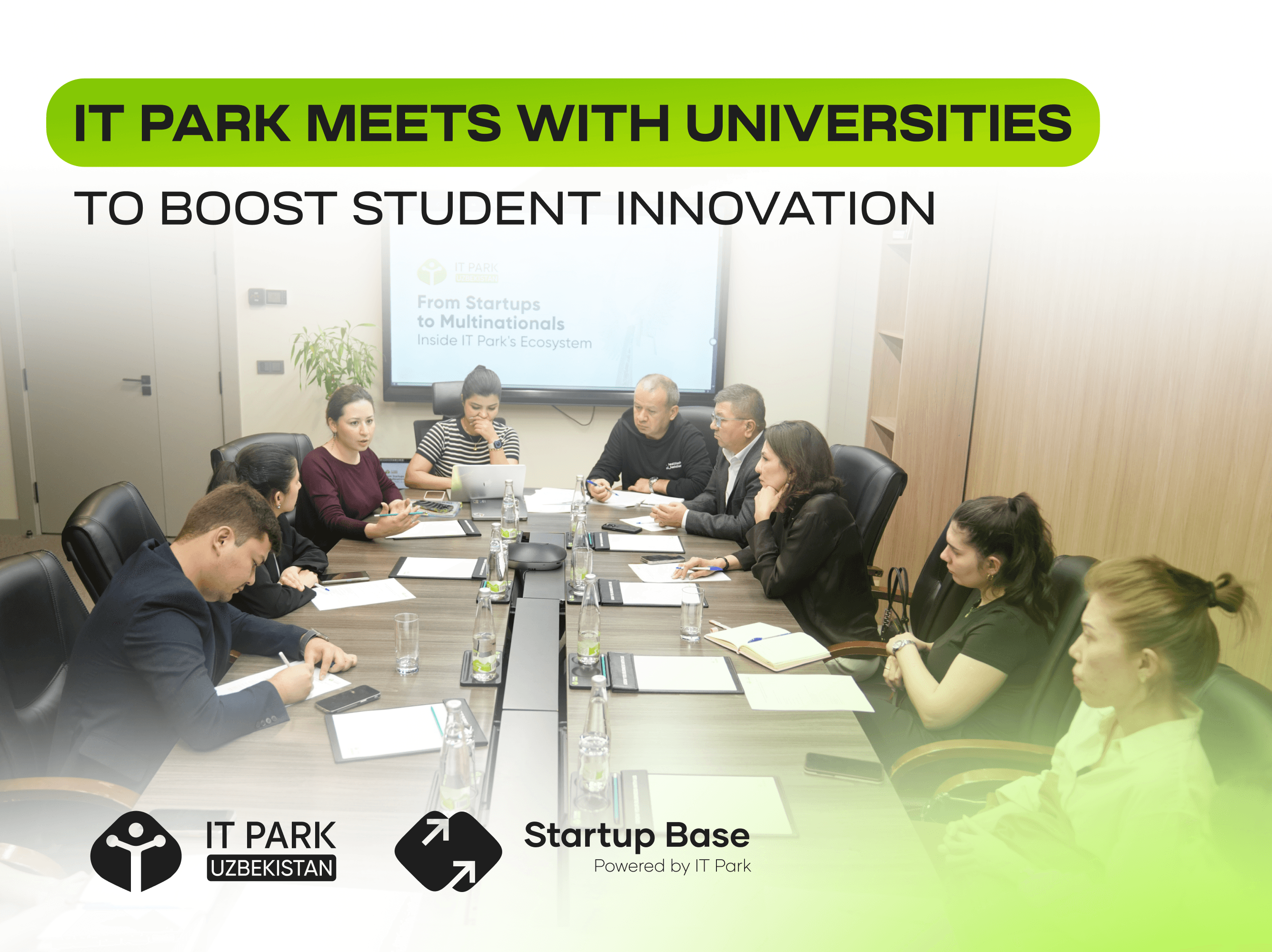 IT Park vakillari universitetlar bilan talabalarni inkubatsiya qilish va qo‘llab-quvvatlash masalalari bo‘yicha uchrashuv o‘tkazdi